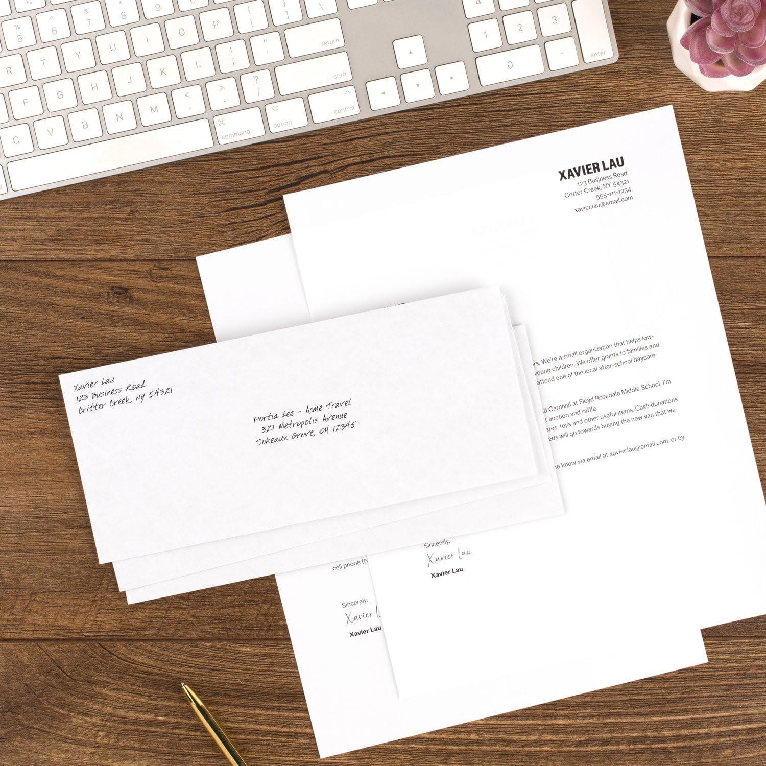 imageMead 10 Security Business Envelopes Letter Size 418quot x 912quot  Peel and Seal Privacy Lined NoWindow PressIt SealIt SelfAdhesive for Home ampamp Office Mailing 200 Count 742020500 Count