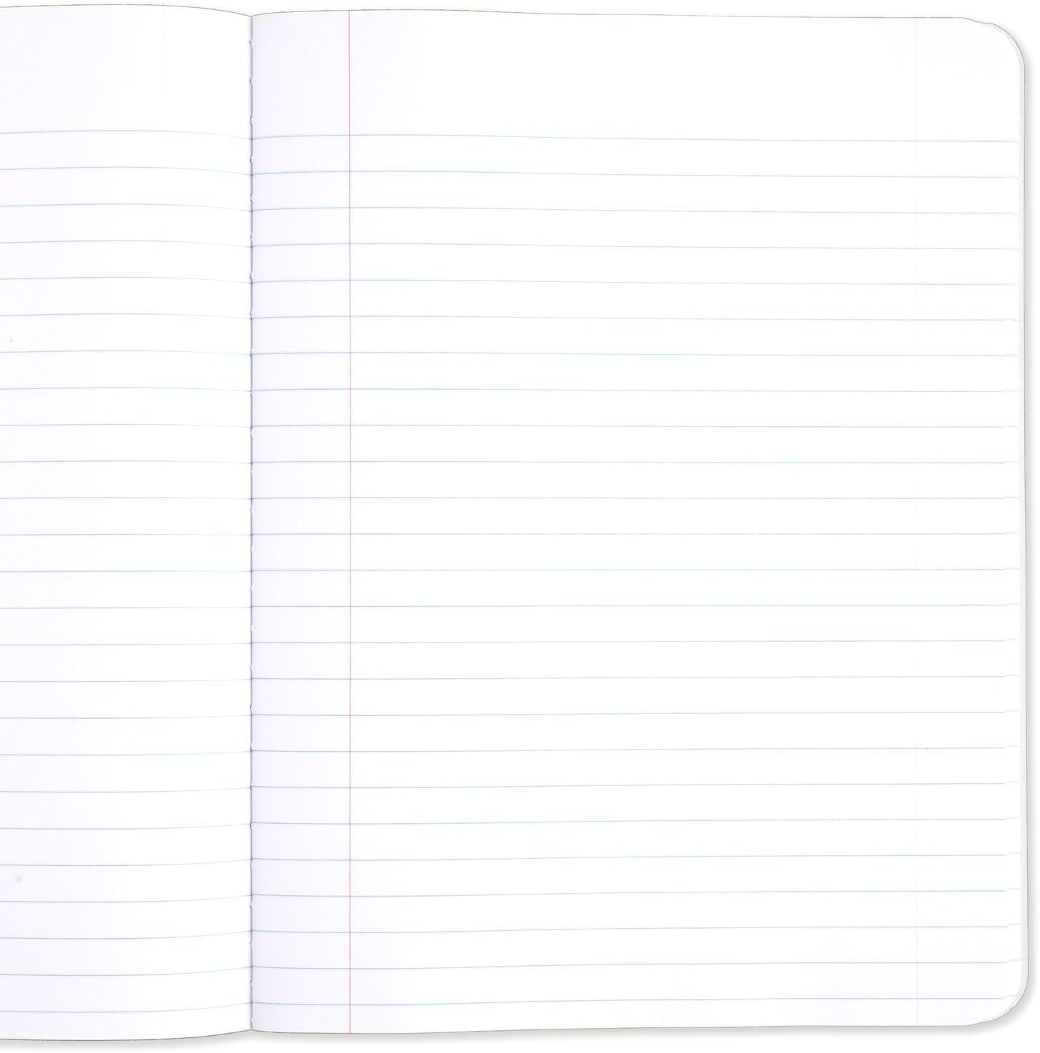 imageMead Composition Notebook 3 Pack Wide Ruled Paper 712quot x 934quot 100 Sheets per Comp Book Black Marble 38301Pack of 12