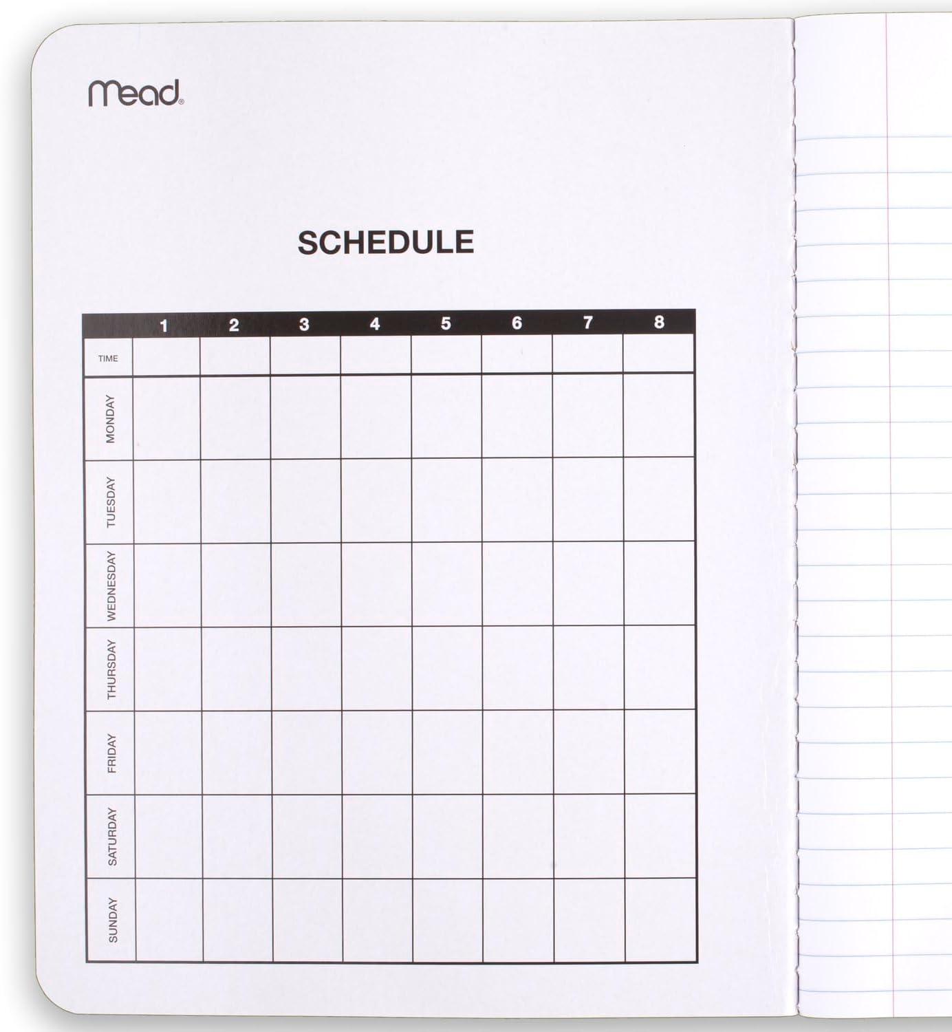 imageMead Composition Notebook 3 Pack Wide Ruled Paper 712quot x 934quot 100 Sheets per Comp Book Black Marble 38301Pack of 12