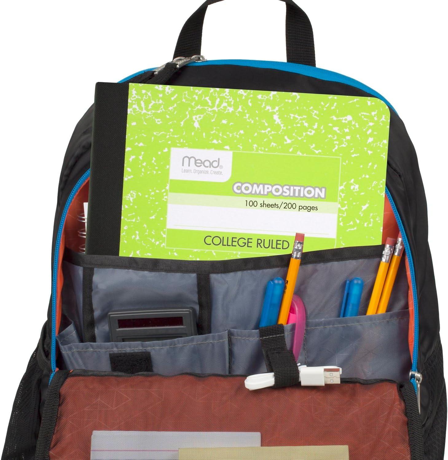 imageMead Composition Notebook 6 Pack College Ruled Paper 712quot x 934quot 100 Sheets per Comp Book Assorted Colors 850106ECM