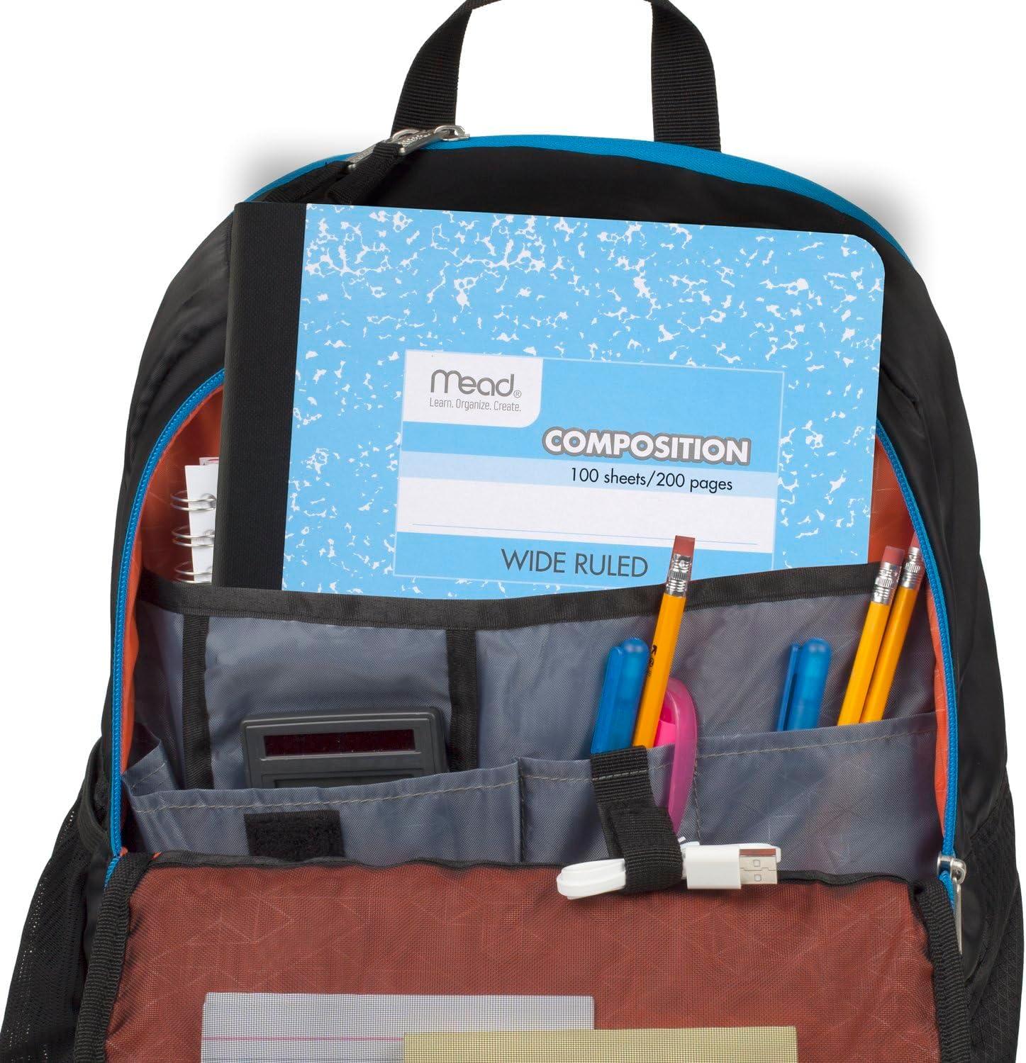 imageMead Composition Notebook 6 Pack Wide Ruled Paper 712quot x 934quot 100 Sheets per Comp Book Assorted Colors 950054ECM