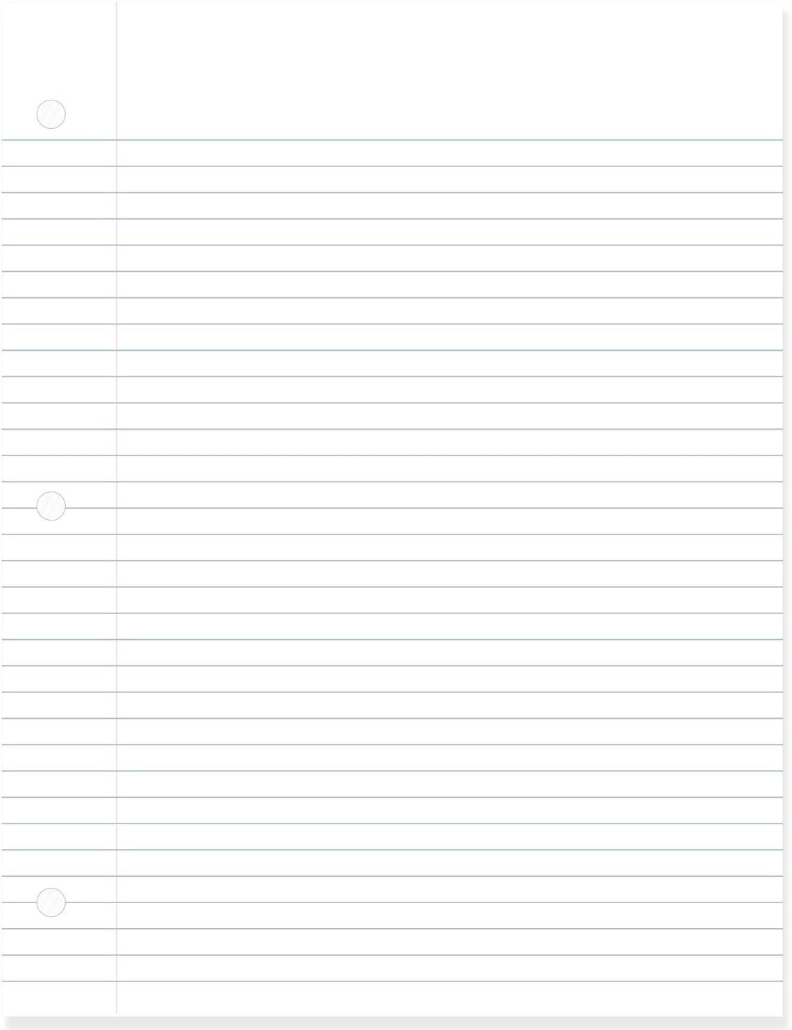 imageMead Loose Leaf Paper College Ruled Filler Notebook Paper 812quot x 11quot 200 Sheets Fits 3Ring Binder 17208Pack of 1