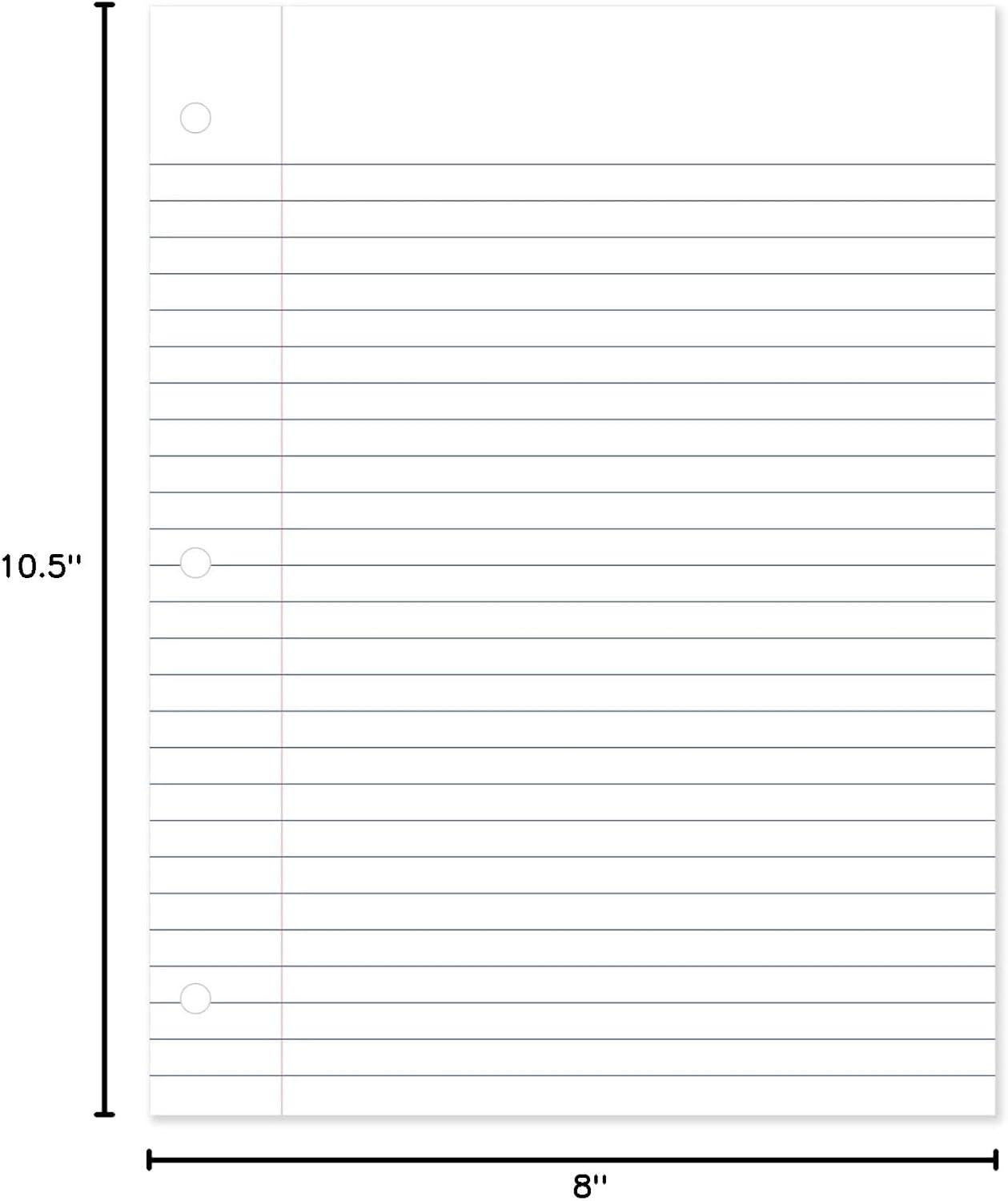 imageMead Loose Leaf Paper Wide Ruled Filler Notebook Paper 8quot x 1012quot 200 Sheets Fits 3Ring Binder 15200200 Sheets