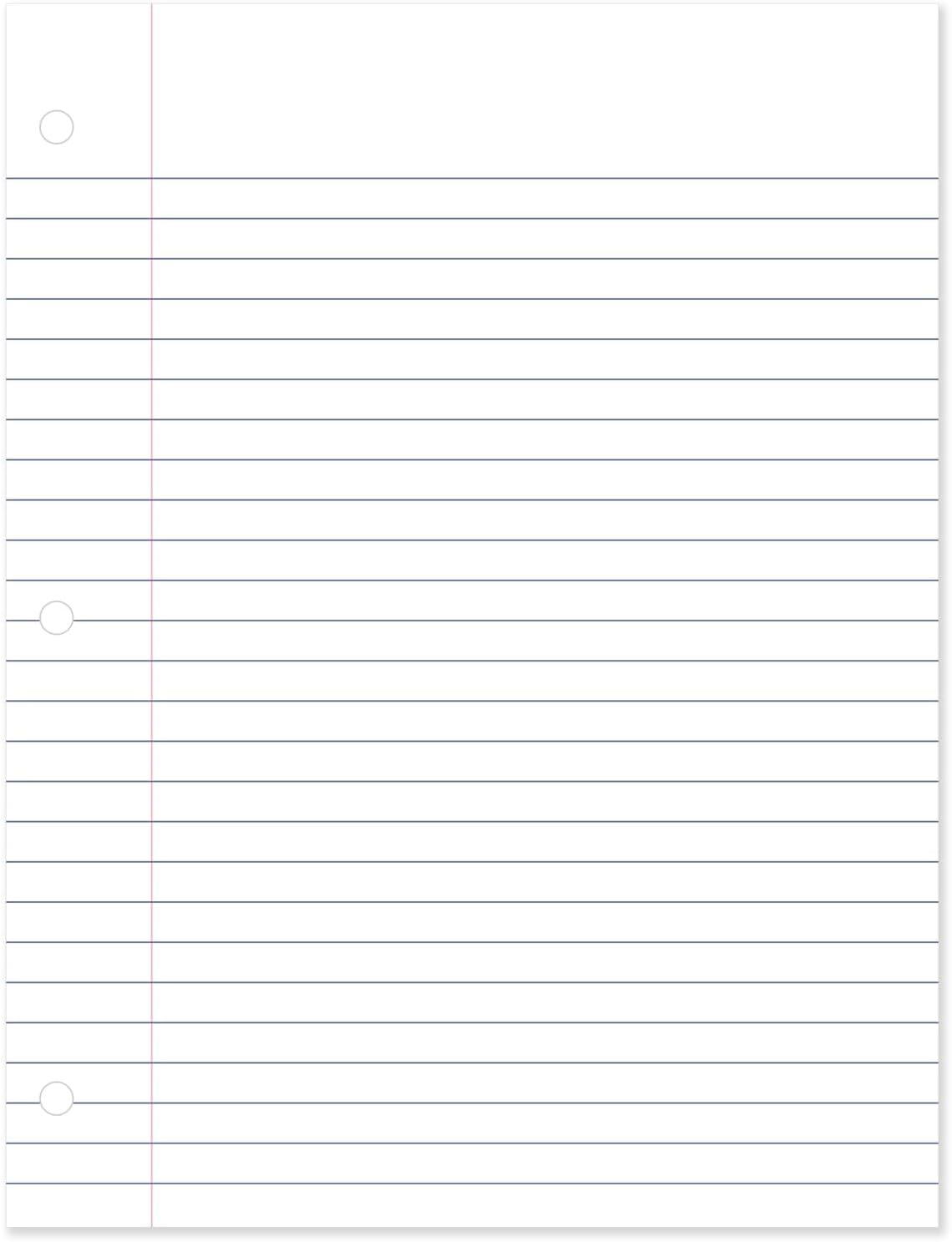 imageMead Loose Leaf Paper Wide Ruled Filler Notebook Paper 8quot x 1012quot 200 Sheets Fits 3Ring Binder 15200200 Sheets