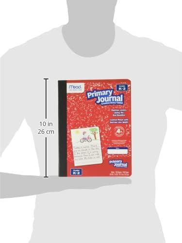 imageMead Primary Journal Half Page Ruled Grades K2 7 12quot x 934quot 100 Sheets Color Will Vary 10297Assorted Colors