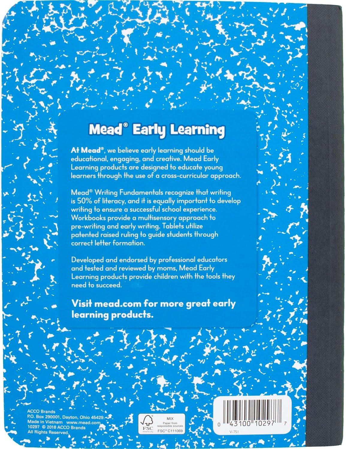 imageMead Primary Journal Half Page Ruled Grades K2 7 12quot x 934quot 100 Sheets Color Will Vary 10297Color Selected For You