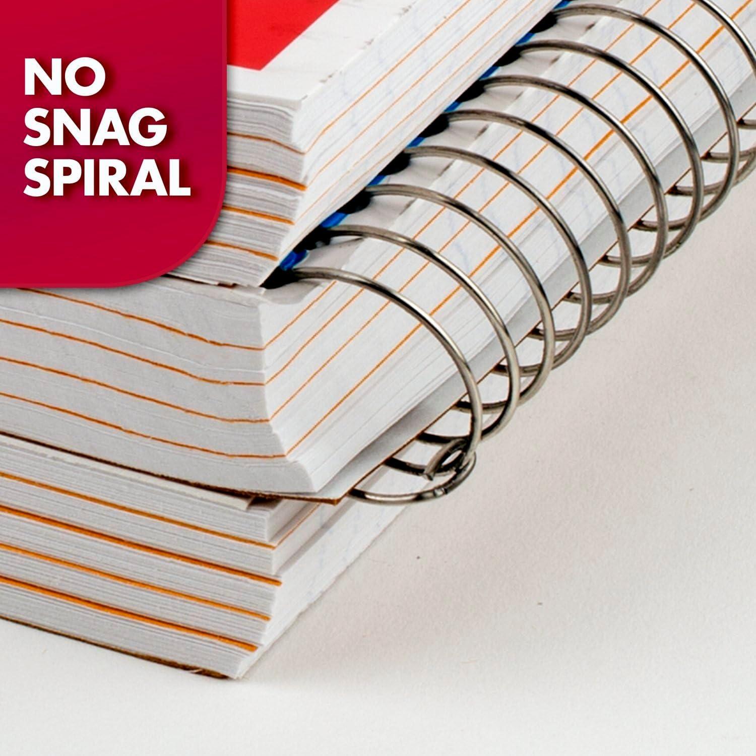 imageMead Spiral Notebook 3 Subject Wide Ruled Paper 712quot x 1012quot 120 Sheets Color Will Vary 93020625Pack of 1