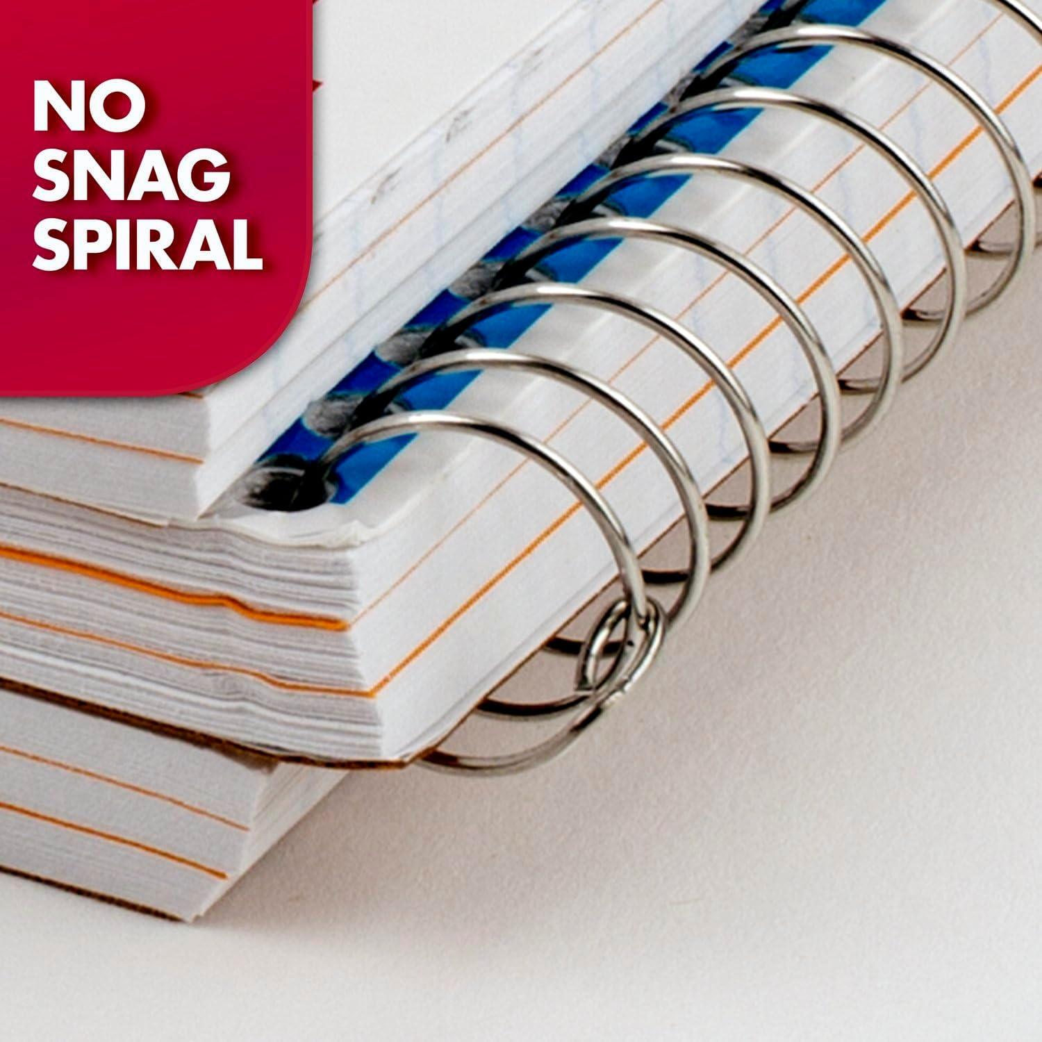 imageMead Spiral Notebook 3 Subject Wide Ruled Paper 712quot x 1012quot 120 Sheets Color Will Vary 93020625Pack of 1