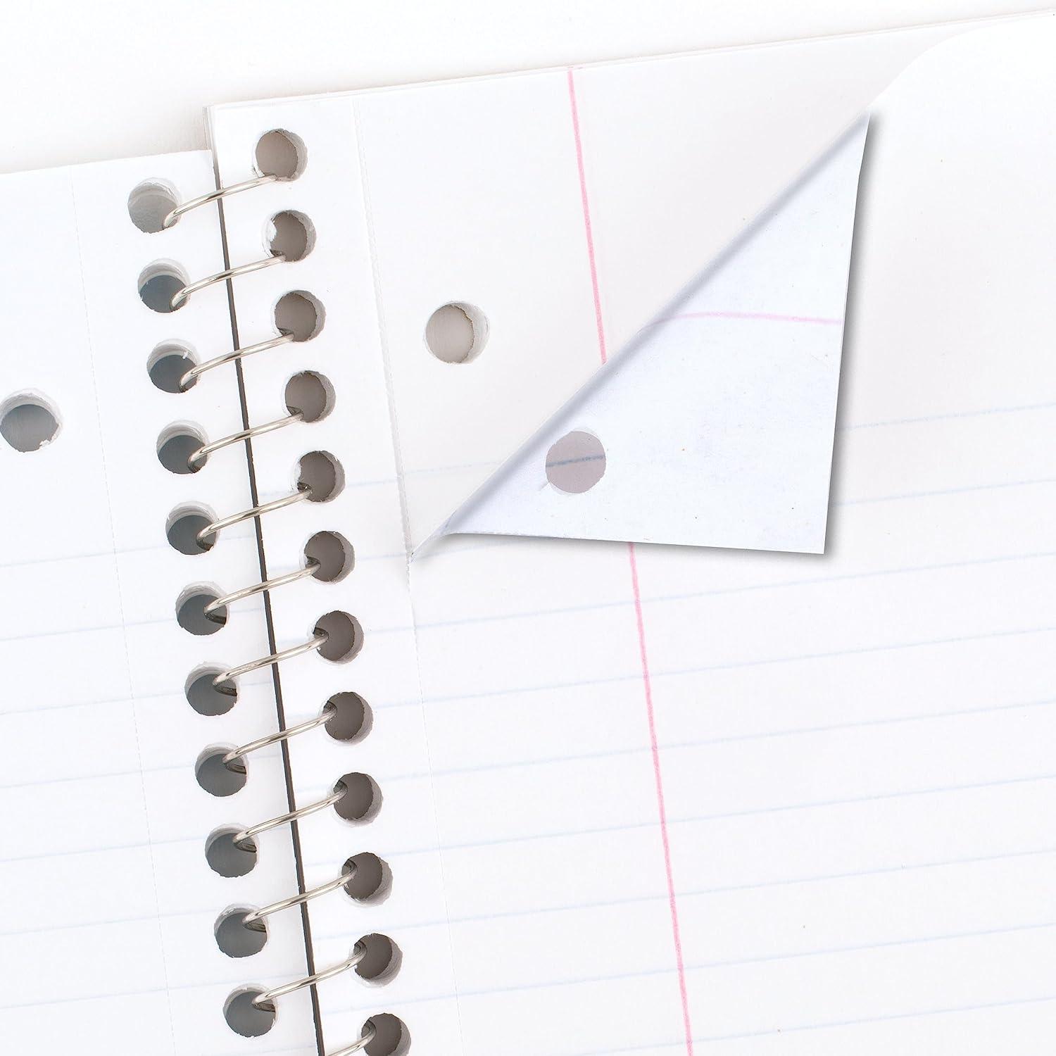 imageMead Spiral Notebook 6 Pack 1 Subject Wide Ruled Paper 712quot x 1012quot 70 Sheets per Notebook Assorted Pastel Colors 930050ECM6 Pack