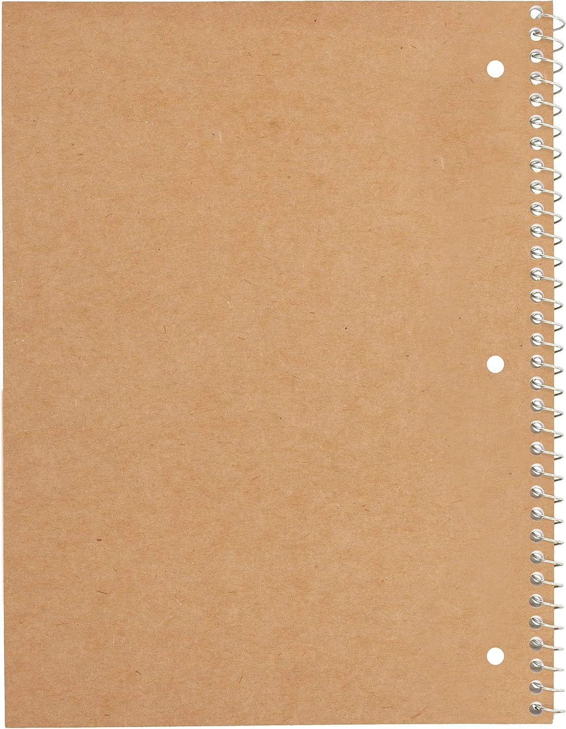 imageMead Spiral Notebook 6 Pack 1 Subject Wide Ruled Paper 712quot x 1012quot 70 Sheets per Notebook Assorted Pastel Colors 930050ECMPack of 24