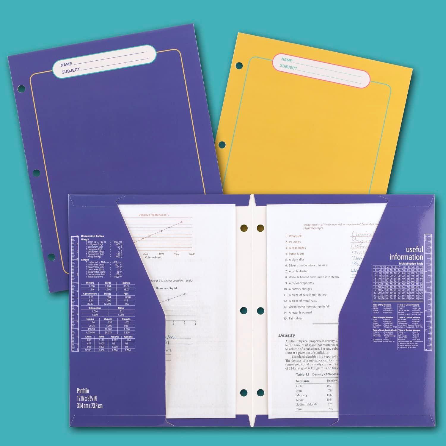 imageMead Trapper Keeper Binder Retro Design 1 Inch Binder with Folders and Pockets Holds 812quot x 11quot Paper Shapes 260038CQ1ECMColorblock