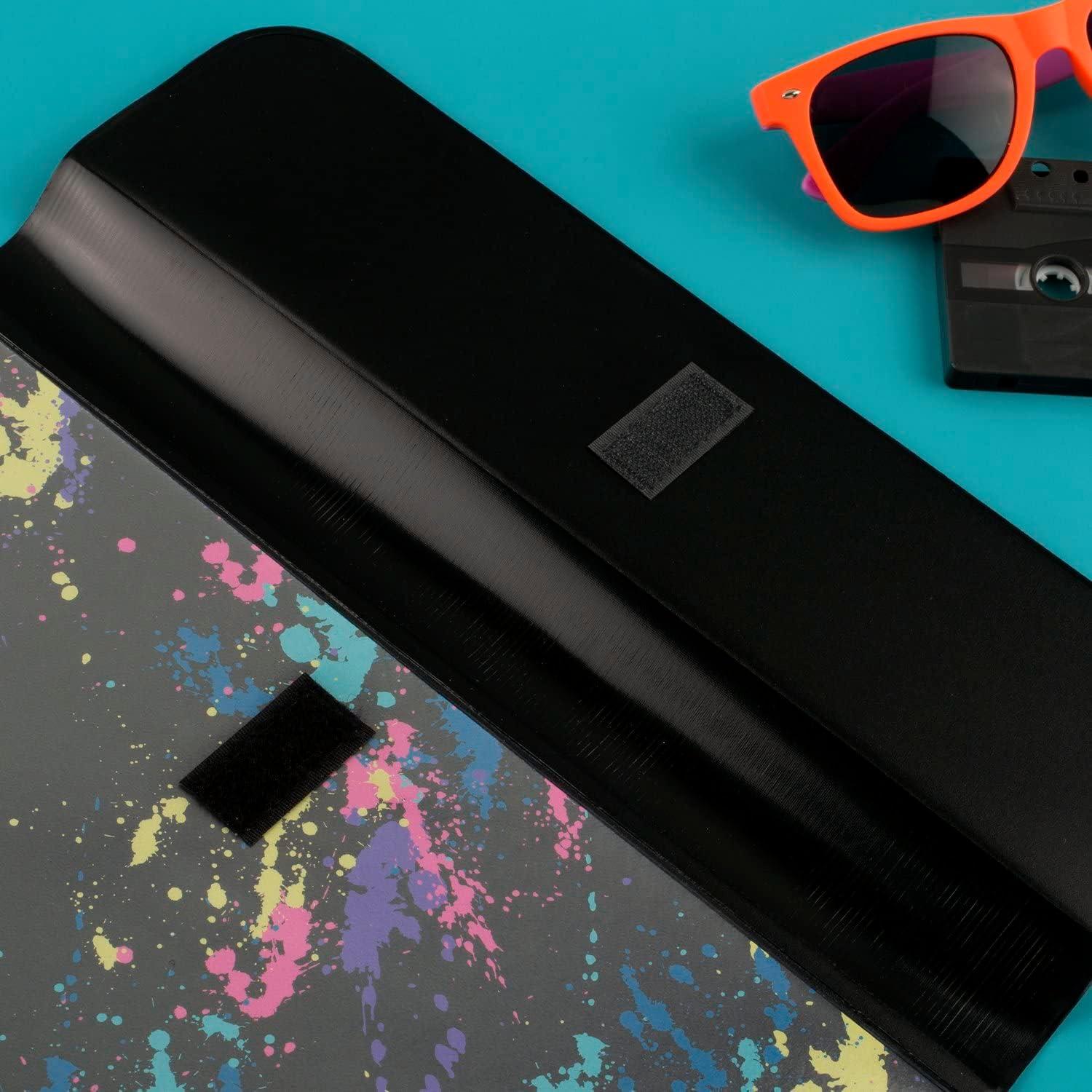 imageMead Trapper Keeper Binder Retro Design 1 Inch Binder with Folders and Pockets Holds 812quot x 11quot Paper Shapes 260038CQ1ECMPaint Splatter