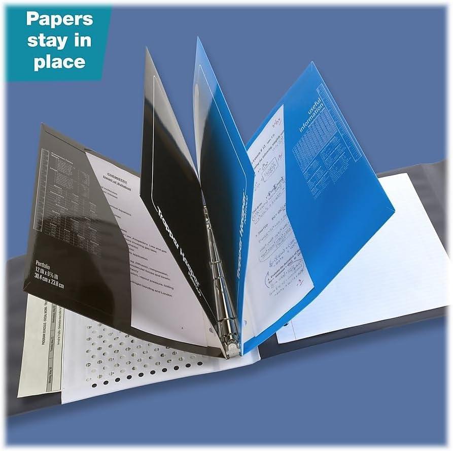 imageMead Trapper Keeper Binder Retro Design 1 Inch Binder with Folders and Pockets Holds 812quot x 11quot Paper Shapes 260038CQ1ECMShapes