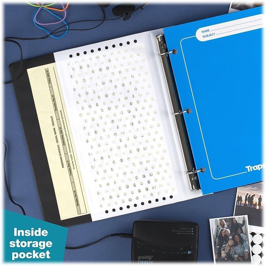 imageMead Trapper Keeper Binder Retro Design 1 Inch Binder with Folders and Pockets Holds 812quot x 11quot Paper Shapes 260038CQ1ECMShapes
