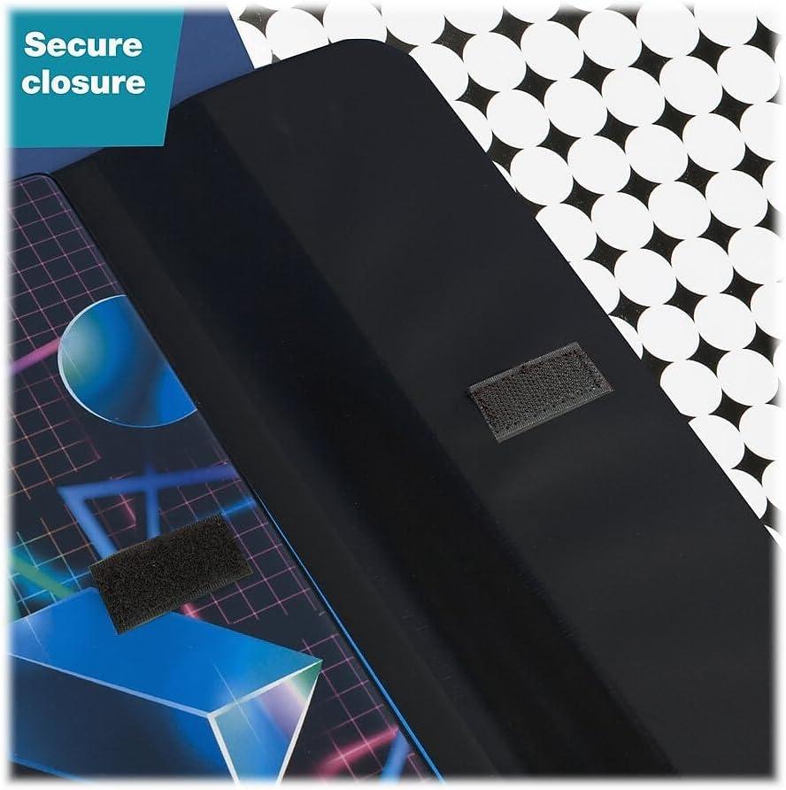 imageMead Trapper Keeper Binder Retro Design 1 Inch Binder with Folders and Pockets Holds 812quot x 11quot Paper Shapes 260038CQ1ECMShapes