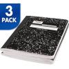 imageMead Composition Notebook 12 Pack College Ruled Paper 712quot x 934quot 100 Sheets per Comp Book Black Marble 72938Pack of 3