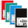 imageMead Spiral Notebook 3 Subject College Ruled Paper 8quot x 11quot 120 Sheets Color Will Vary 82039425Small