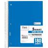 imageMead Spiral Notebook 3 Subject Wide Ruled Paper 712quot x 1012quot 120 Sheets Color Will Vary 93020625Pack of 1