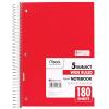 imageMead Spiral Notebook 3 Subject Wide Ruled Paper 712quot x 1012quot 120 Sheets Color Will Vary 93020625Pack of 1