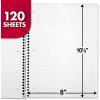 imageMead Spiral Notebook 3 Subject Wide Ruled Paper 712quot x 1012quot 120 Sheets Color Will Vary 93020625Pack of 1