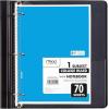 imageMead Spiral Notebook 6 Pack 1 Subject College Ruled Paper 712quot x 1012quot 70 Sheets per Notebook Assorted Pastel Colors 830049Bright Colors