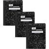 imageMead Composition Notebook 12 Pack College Ruled Paper 712quot x 934quot 100 Sheets per Comp Book Black Marble 72938Pack of 3