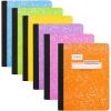 imageMead Composition Notebook 6 Pack Wide Ruled Paper 712quot x 934quot 100 Sheets per Comp Book Assorted Colors 950054ECM