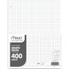 imageMead Loose Leaf Paper Graph Ruled Filler Notebook Paper 8quot x 1012quot 400 Sheets Fits 3Ring Binder 150038ECM