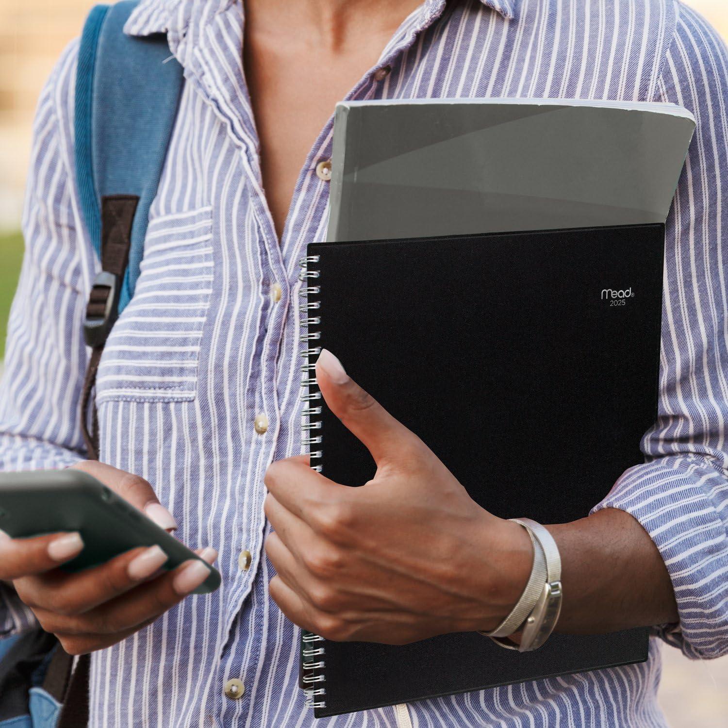 imageMead 2026 Planner Weekly ampamp Monthly 15Month 812quot x 11quot Large Basic Sage Green CRW6209326Black