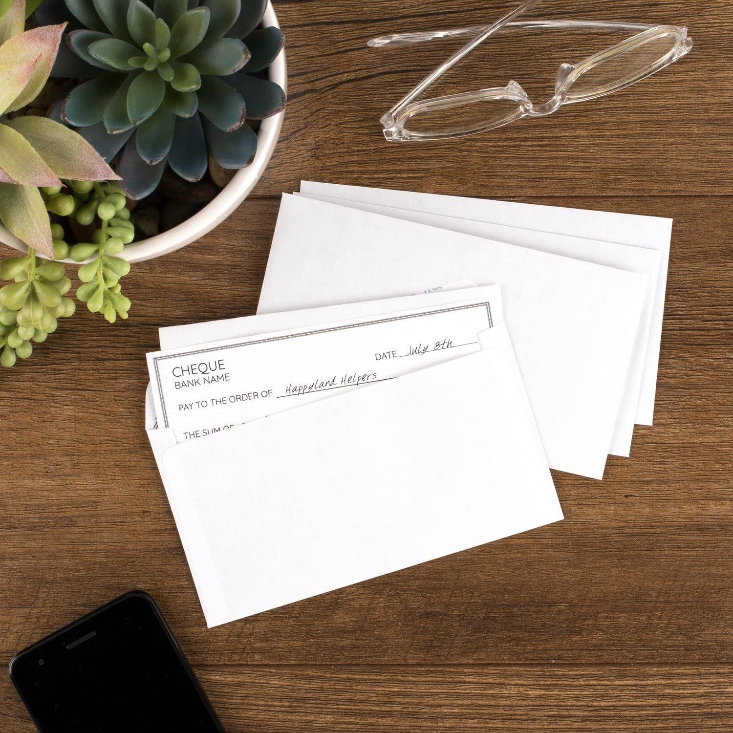 imageMead 634 Envelopes 358quot x 612quot Security Printed Lining for Privacy PressIt SealIt Self Adhesive Closure White AllPurpose 20lb Paper Mailing Envelopes 500 Count 742021Small Pack of 5