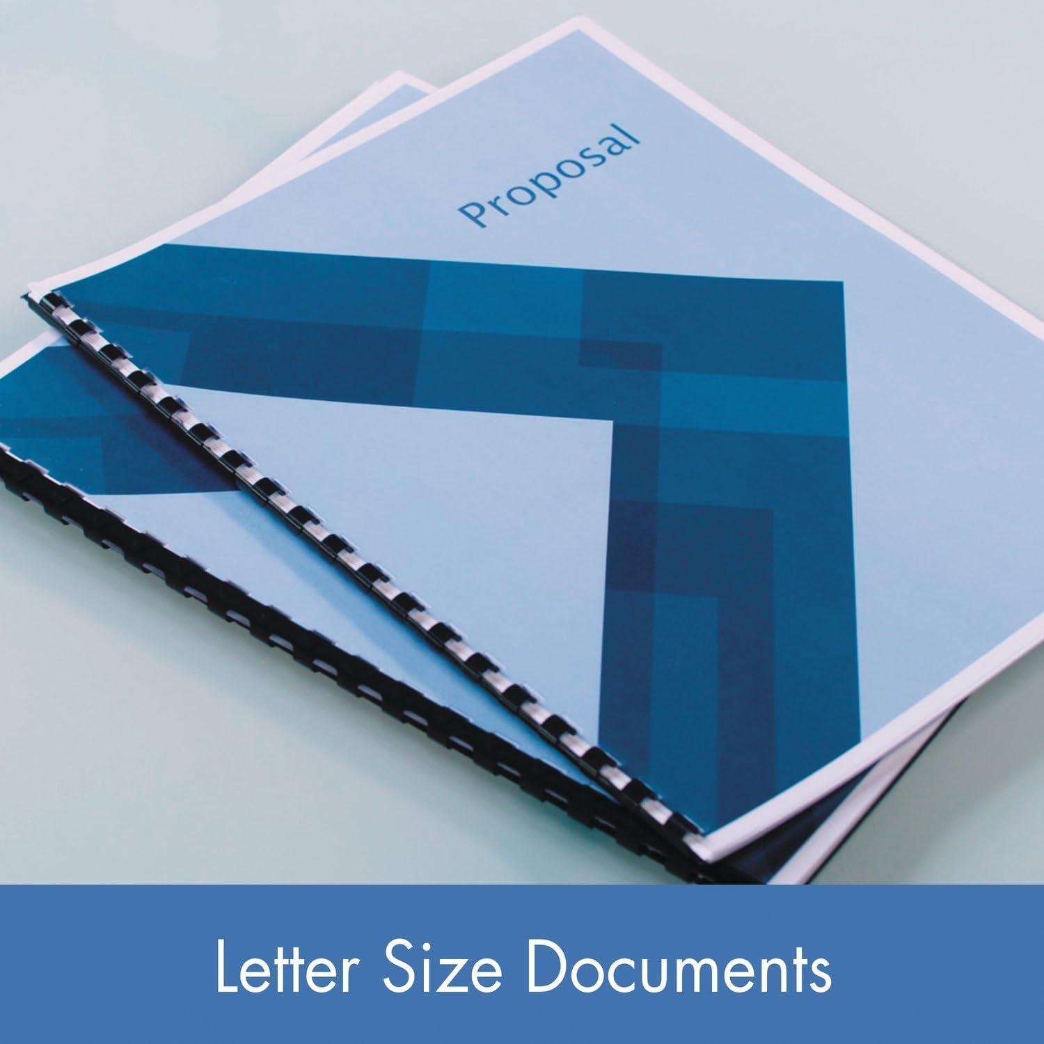 imageMead CombBind Binding SpinesSpiralsCoilsCombs 916quot 105 Sheet Capacity Black 125 Pack 40001381