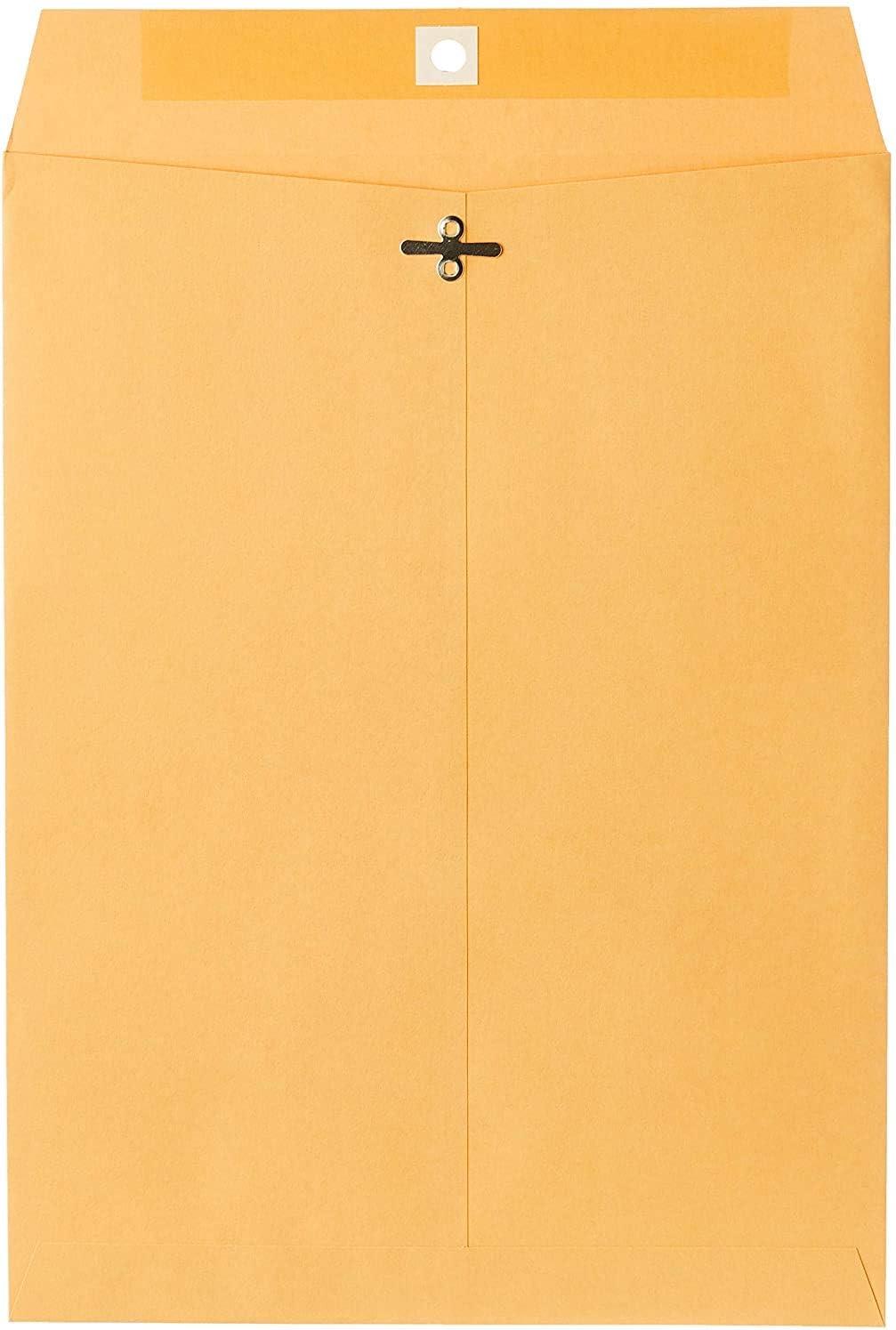 imageMead Envelopes 10quot x 13quot Clasp Closure Brown Kraft AllPurpose 24lb Paper Mailing Envelopes 15 Count 7602210 x 13
