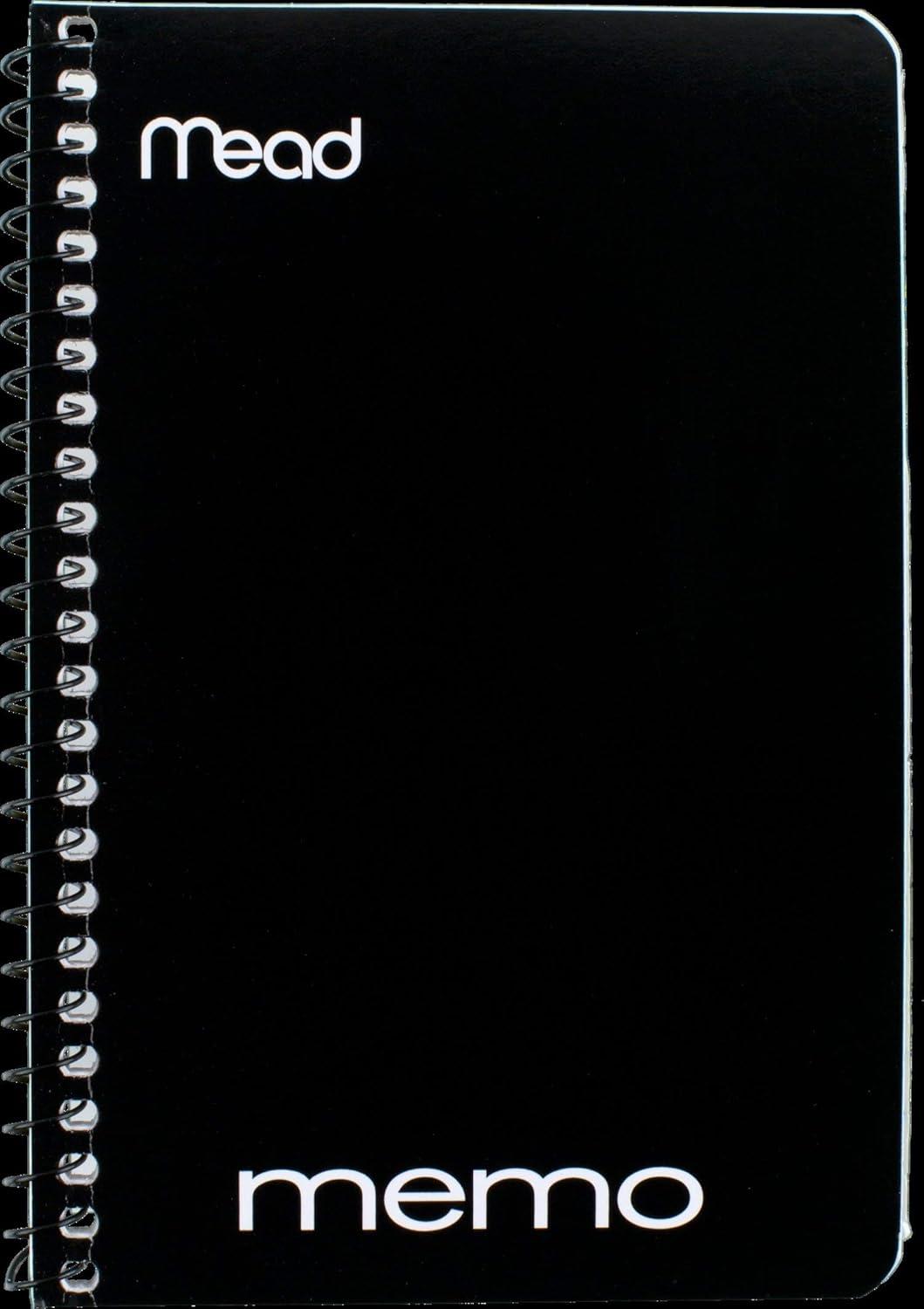 imageMead Spiral Memo Notebook 8 Pack Pocket Notebook College Ruled Paper 3quot x 5quot 60 Sheets per Notebook Assorted Colors 736055 x 3 Pack of 72