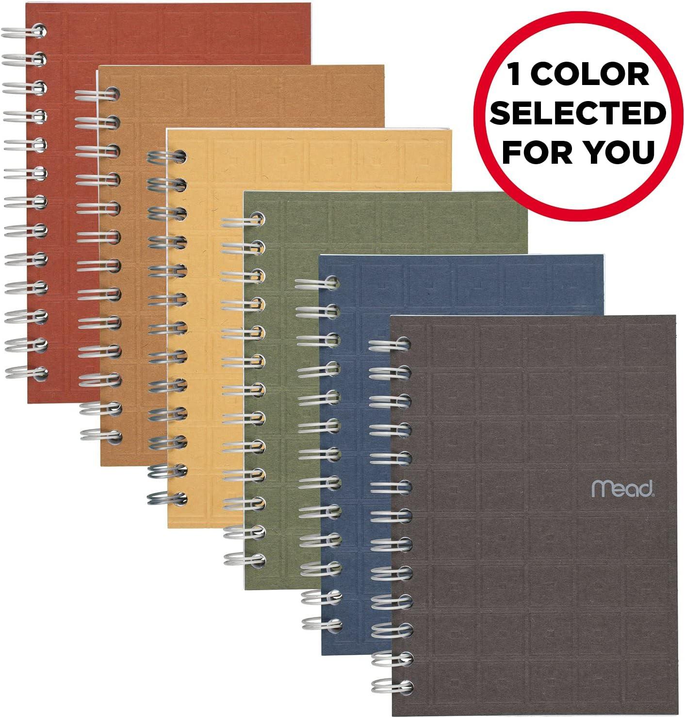 imageMead Spiral Memo Notebook 8 Pack Pocket Notebook College Ruled Paper 3quot x 5quot 60 Sheets per Notebook Assorted Colors 736057 x 5