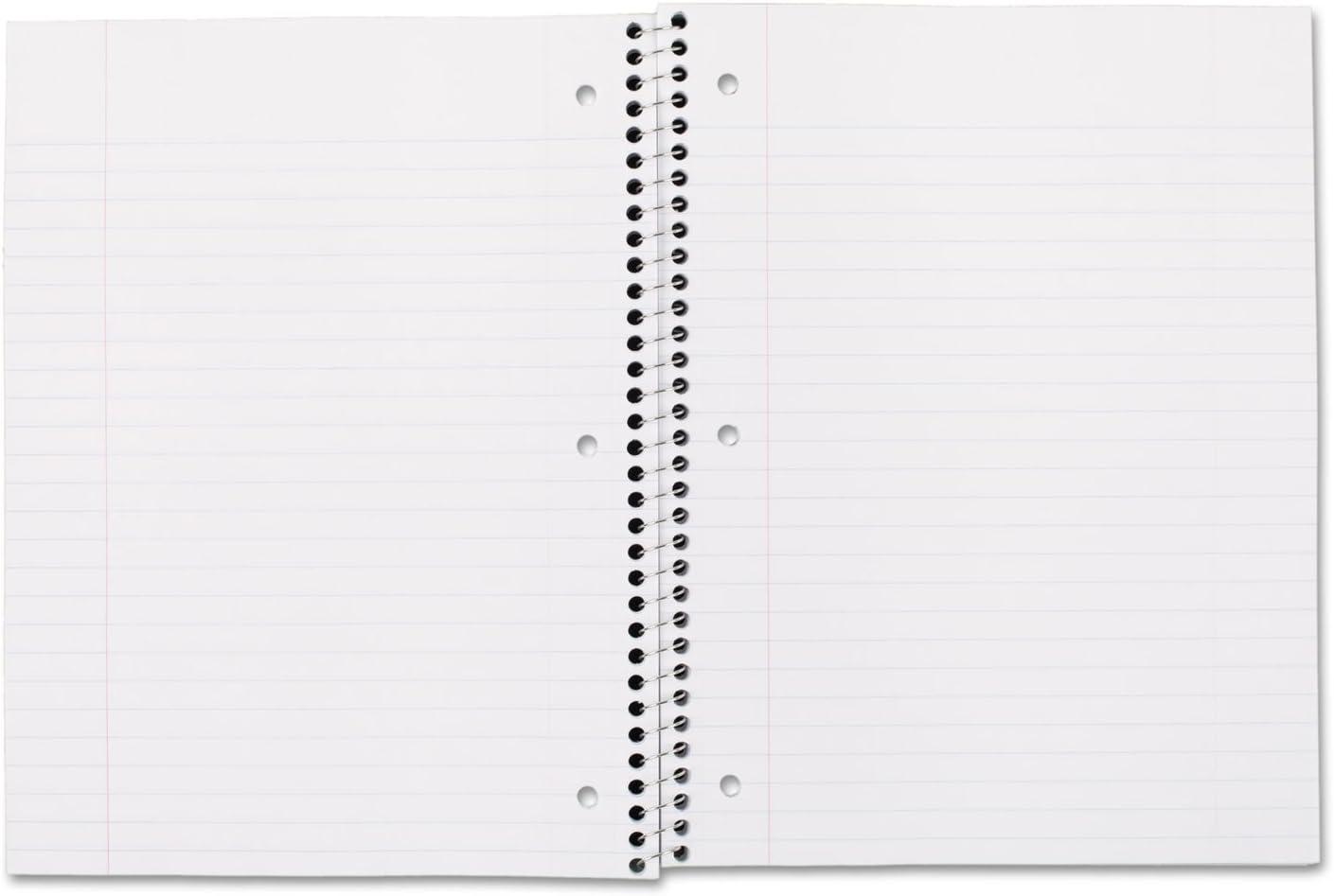 imageMead Spiral Notebook 4 Pack 1 Subject Wide Ruled Paper 712quot x 1012quot 70 Sheets per Notebook Colors Will Vary 930200ECM25Color Selected for You
