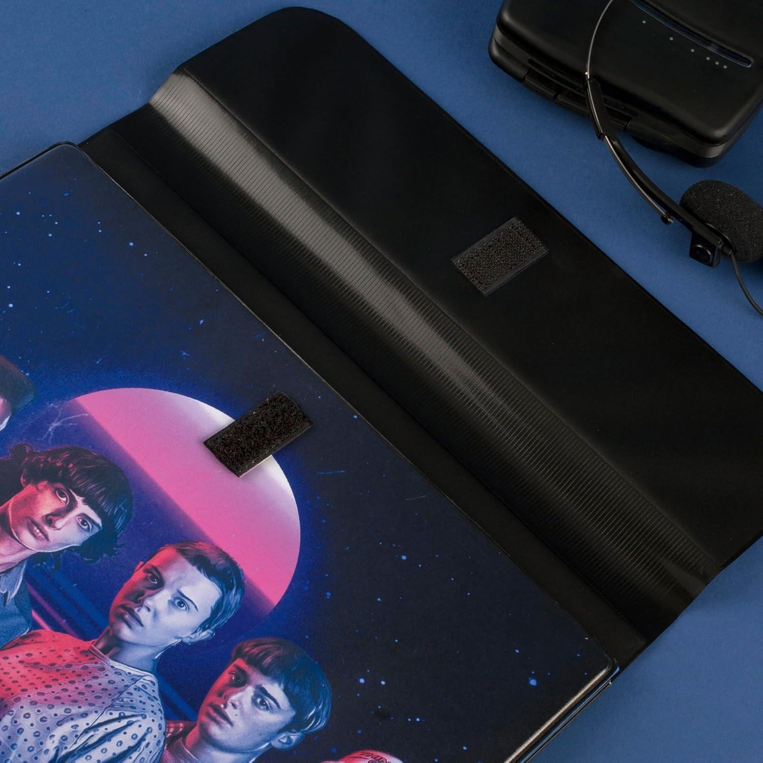 imageMead Trapper Keeper Binder Stranger Things 1 Inch Binder with Folders and Pockets Holds 812quot x 11quot Paper Yearbook 261138B25Neon