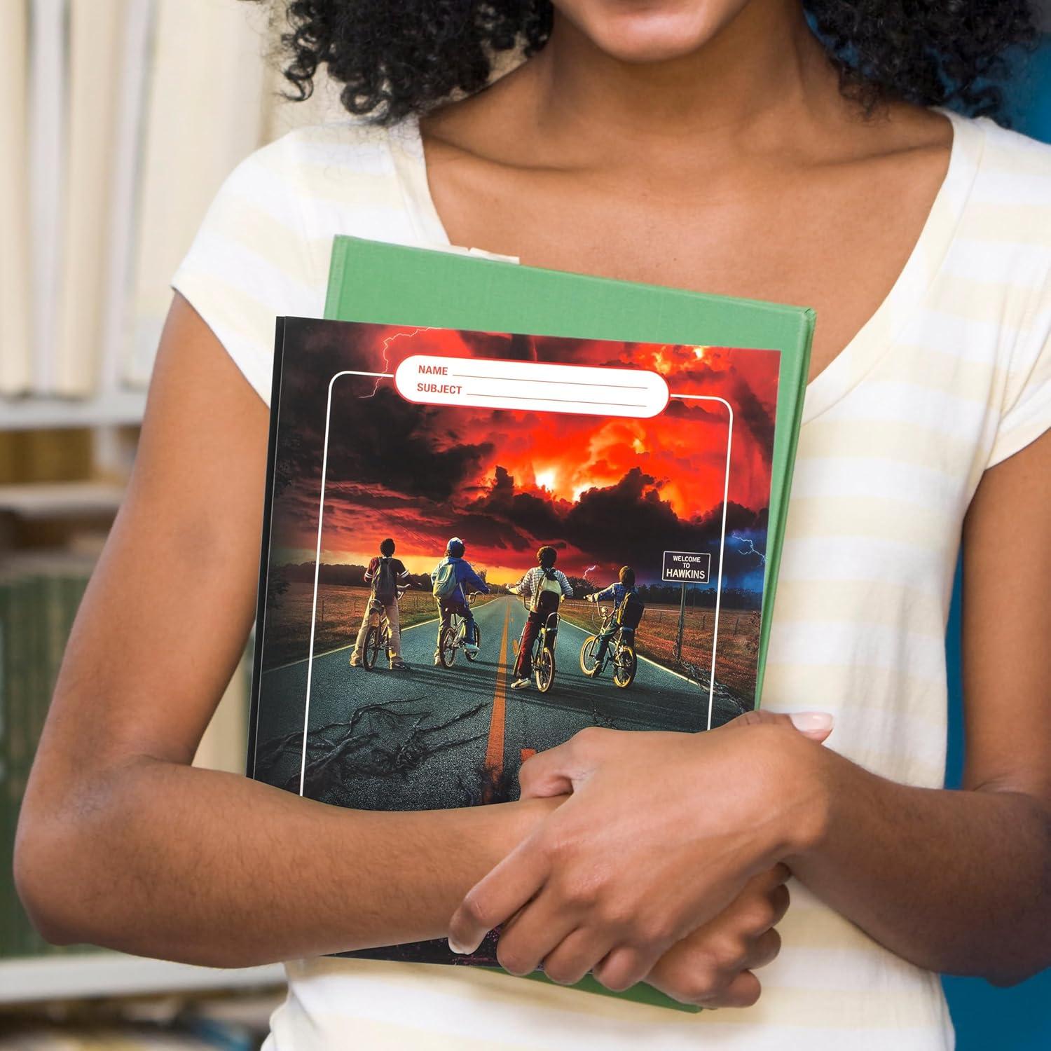 imageMead Trapper Keeper Binder Stranger Things 1 Inch Binder with Folders and Pockets Holds 812quot x 11quot Paper Yearbook 261138B25Stranger Things