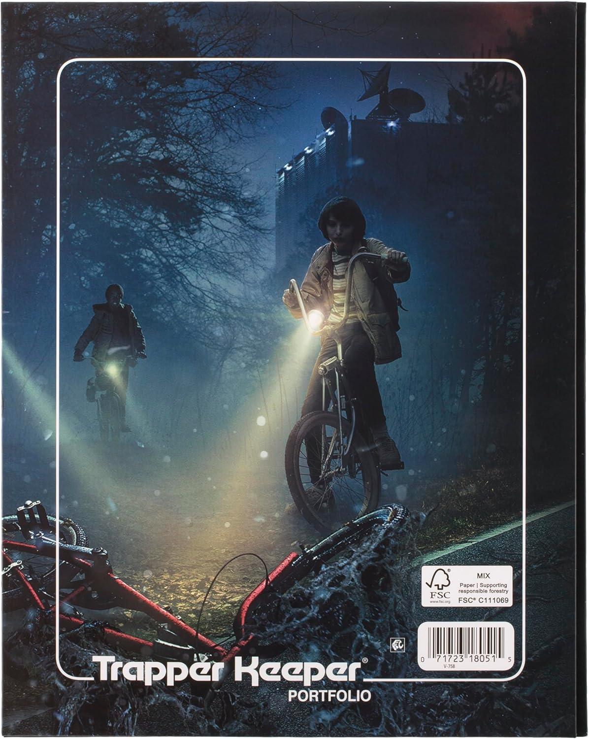 imageMead Trapper Keeper Binder Stranger Things 1 Inch Binder with Folders and Pockets Holds 812quot x 11quot Paper Yearbook 261138B25Stranger Things