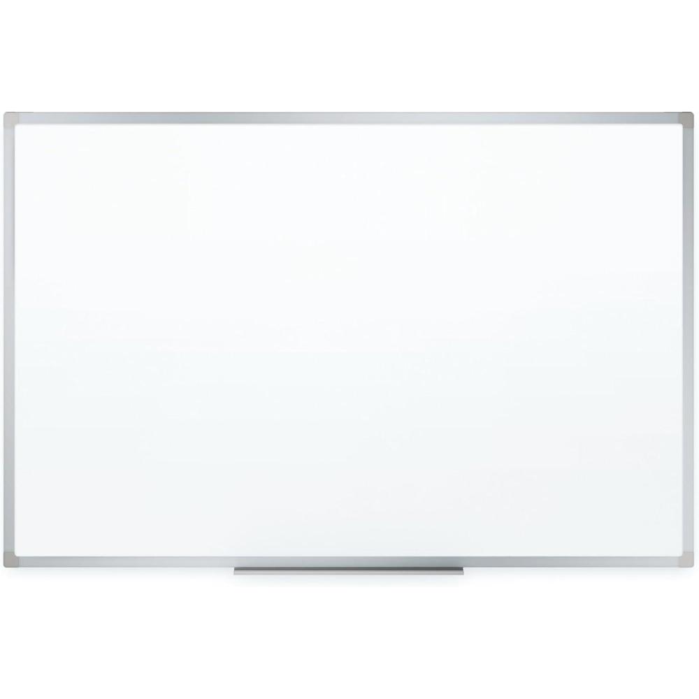 imageMead White Board 24quot x 18quot Dry Erase Whiteboard For Wall NonMagnetic WhiteSilver 8535572W x 48H