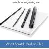 imageMead CombBind Binding SpinesSpiralsCoilsCombs 916quot 105 Sheet Capacity Black 125 Pack 40001381