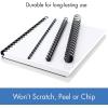 imageMead CombBind Binding SpinesSpiralsCoilsCombs 916quot 105 Sheet Capacity Black 125 Pack 400013812