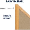 imageMead Corkboard 3 x 2 Bulletin Board Aluminum Frame Cork Board 85361CorkboardOak