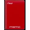 imageMead Spiral Memo Notebook 8 Pack Pocket Notebook College Ruled Paper 3quot x 5quot 60 Sheets per Notebook Assorted Colors 736055 x 3 Pack of 72