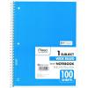 imageMead Spiral Notebook 4 Pack 1 Subject Wide Ruled Paper 712quot x 1012quot 70 Sheets per Notebook Colors Will Vary 930200ECM25Color Selected for You