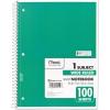 imageMead Spiral Notebook 4 Pack 1 Subject Wide Ruled Paper 712quot x 1012quot 70 Sheets per Notebook Colors Will Vary 930200ECM25Color Selected for You