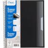 imageMead Spiral Notebook 5 Pack 3 Subject College Ruled Paper Plastic Cover 812quot x 11quot 120 Sheets per Notebook Black Red Blue Green and Yellow 820315AECM5 Subject