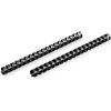 imageMead CombBind Binding SpinesSpiralsCoilsCombs 916quot 105 Sheet Capacity Black 125 Pack 400013858