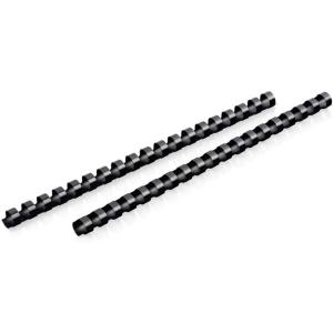 imageMead CombBind Binding SpinesSpiralsCoilsCombs 916quot 105 Sheet Capacity Black 125 Pack 400013812