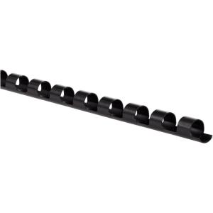 imageMead CombBind Binding SpinesSpiralsCoilsCombs 916quot 105 Sheet Capacity Black 125 Pack 400013814