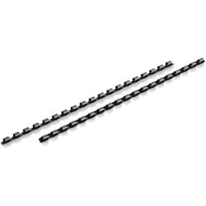 imageMead CombBind Binding SpinesSpiralsCoilsCombs 916quot 105 Sheet Capacity Black 125 Pack 4000138516